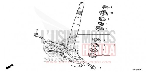 STEERING STEM SH125ADG de 2016